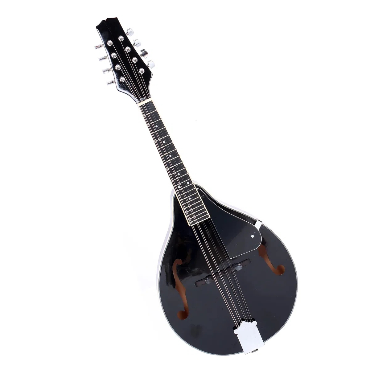 Mandoline, 8-saitiges Instrument, Schwarz, mit Tasche/Saiten/Wischtuch/Stimmgerät/Plektren/Schraube/Wischtuch (Black)