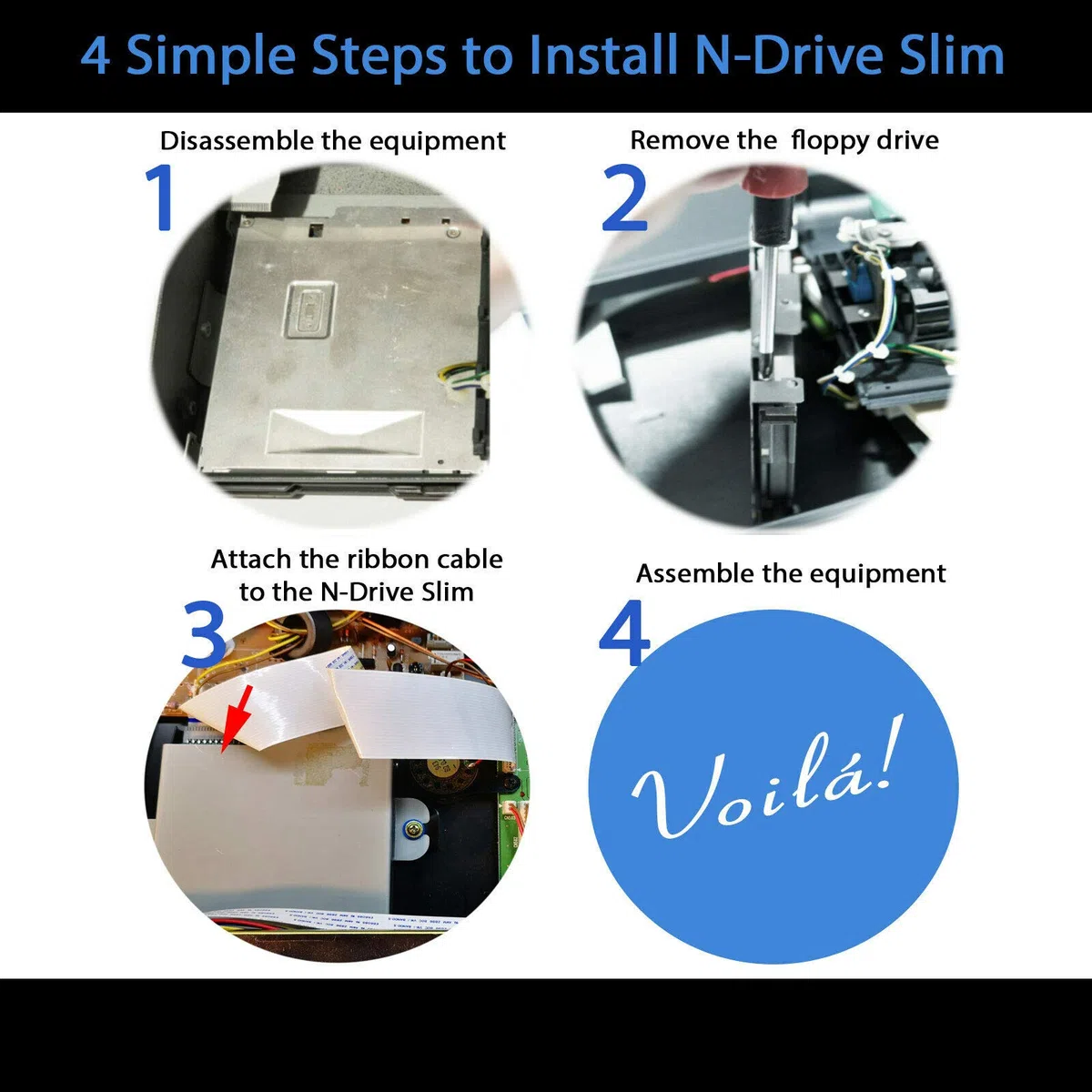 N-Drive Slim USB-Diskettenlaufwerk-Emulator für Yamaha MX100II, DKC100R, HQ300SX, PPG100R, HQ100SX