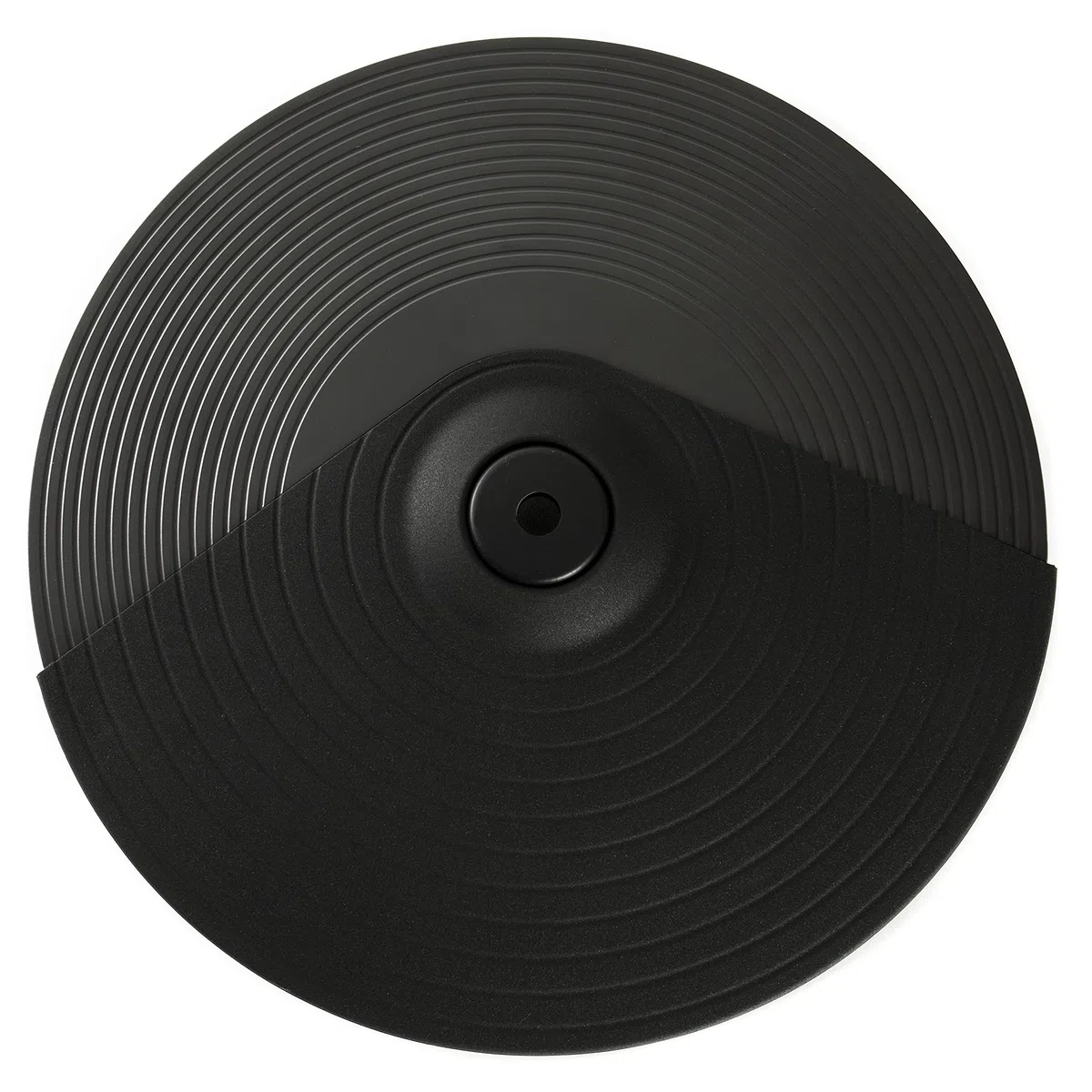 Fame FCP12HHS HiHat Cymbal Pad 12, Professionelles Stereo E-Drum Becken Pad, Gummispielfläche, 2 Zonen, Realistische Ansprache, Perfekter Rebound, Kompatibel mit Fame DD-Modellen, Alesis