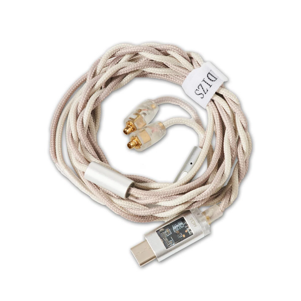 Hidizs ST2 PRO Kopfhörerkabel, ablösbar, DAC, USB-C, MMCX, Grau