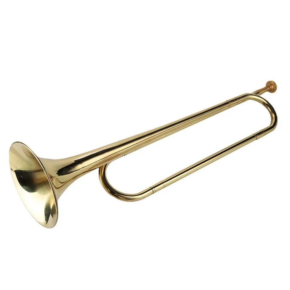 Kavallerie Trompete Instrument Bugle Horn aus Messing für Schulband Schüler