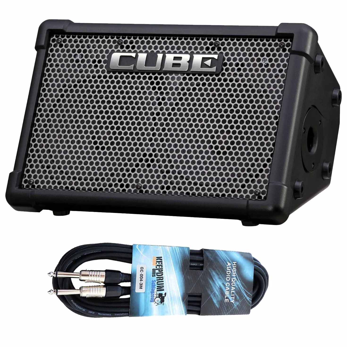 Roland Cube Street EX Gitarren-Verstärker Mini-PA mit keepdrum Klinkenkabel