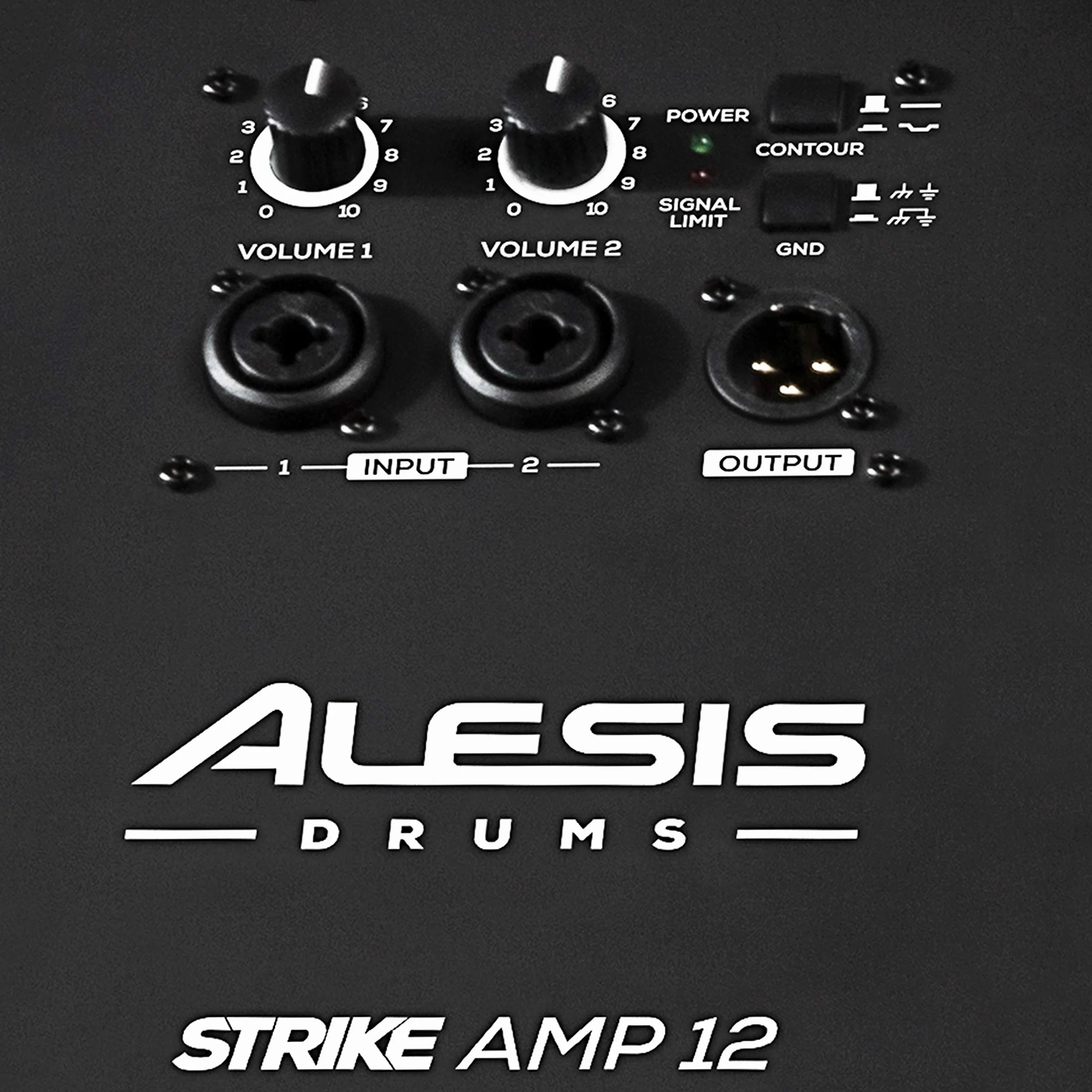Alesis Strike Amp 12 - aktiver 2000-Watt Schlagzeug-Lautsprecher und Verstärker mit 12-Zoll Woofer, Hochfrequenz-Kompressionstreiber und Contour EQ