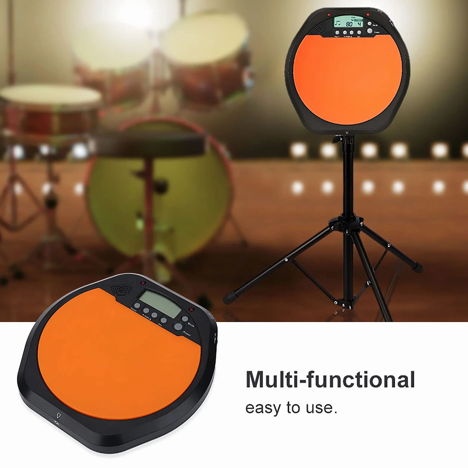 Digitale elektronische Drummer Training Praxis Drum Pad Metronom mit Kopfhörer
