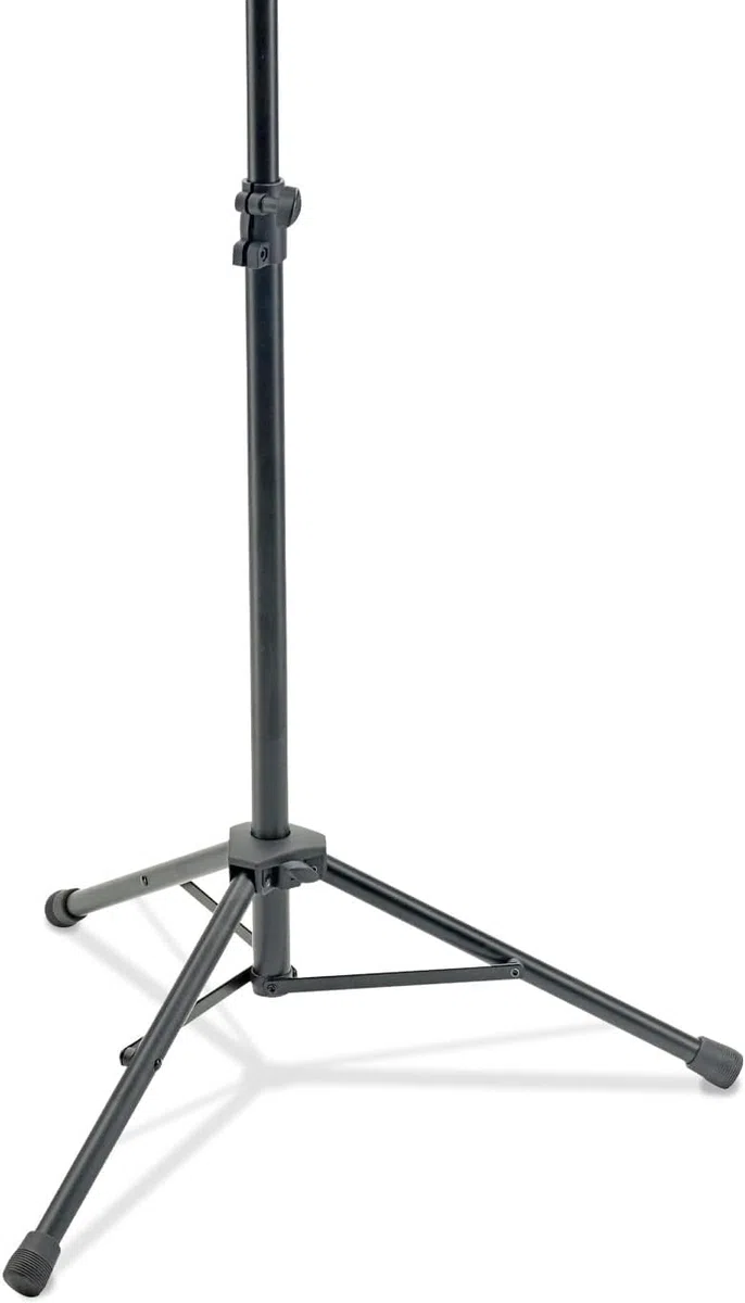 K&M 11960 Orchesternotenpult Schwarz – Notenständer von 74 - 127 cm ausziehbar – Stahl-Notenplatte mit Schnellverschluss
