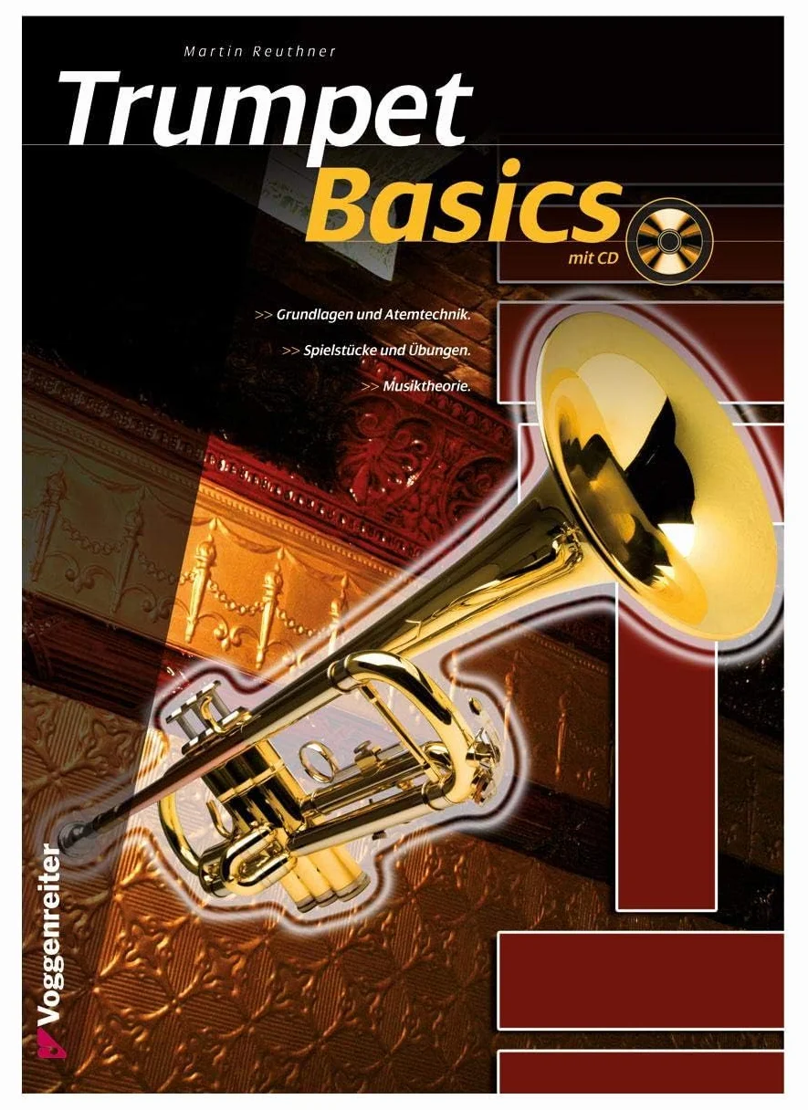TTR-171 B-Trompete aus Messing - komplett mit Mundstück, Koffer, Zubehör + Trompetenlehrgang "Trumpet Basics"