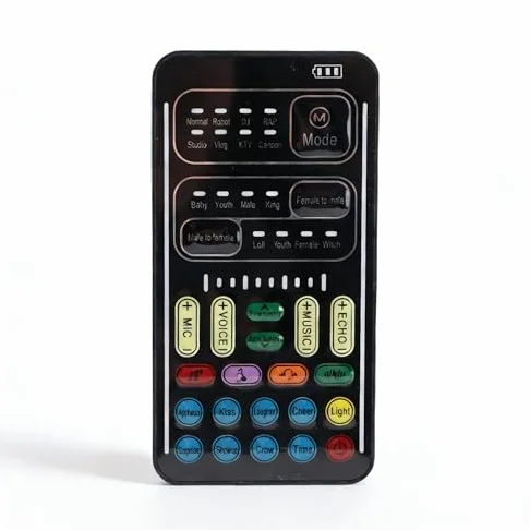 Multifunktions Sprachwechsler, Tragbares Soundauto, Live Soundkarte für Game Anchor Aufnahmecomputer für für für Switch (englische Version)