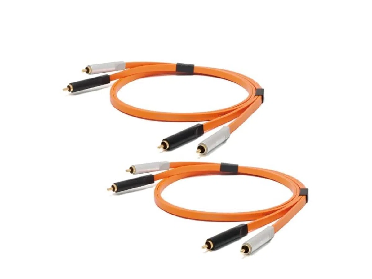 NEO by Oyaide d+ RCA (Class A) DUO – Hi-Speed und langlebiges Digitalkabel für DJs, Musiker und Produzenten 2 x 1 Meter Kabel Kompatibel mit allen Cinch-Eingabegeräten