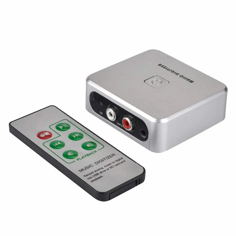 non-brand Audio Recorder/Audio-Digitalisierer/Audio Grabber mit 3,5 mm Speichern auf USB-Scheibe als MP3-Datei mit Fernbedienung