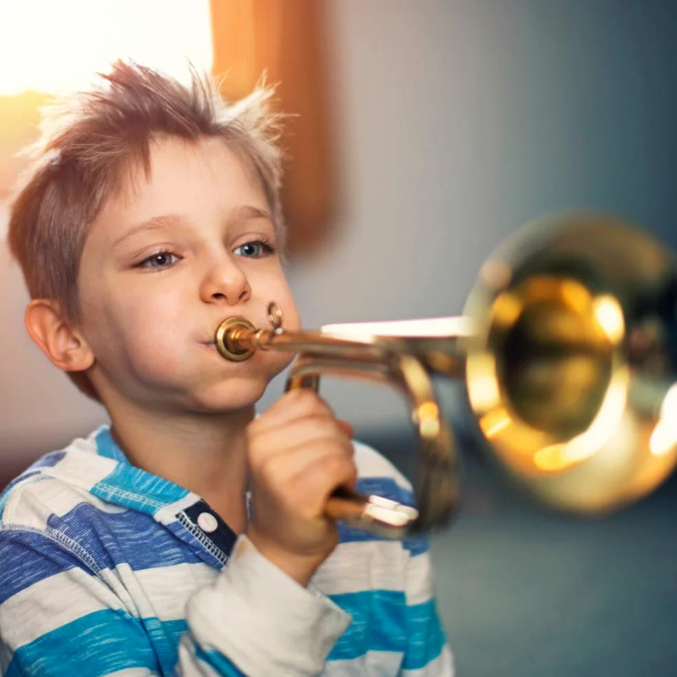 Kavallerie Trompete , Trompete Gold , langlebige und starke Trompete für Schulband für Schulband