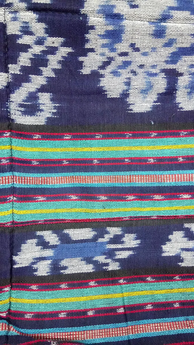 Shamandrum Tasche aus Ikat Ø 60 cm für Schamanentrommel - im MYSEVENDO Set - Rund Ritual Drum Trageriemen Trommeltasche