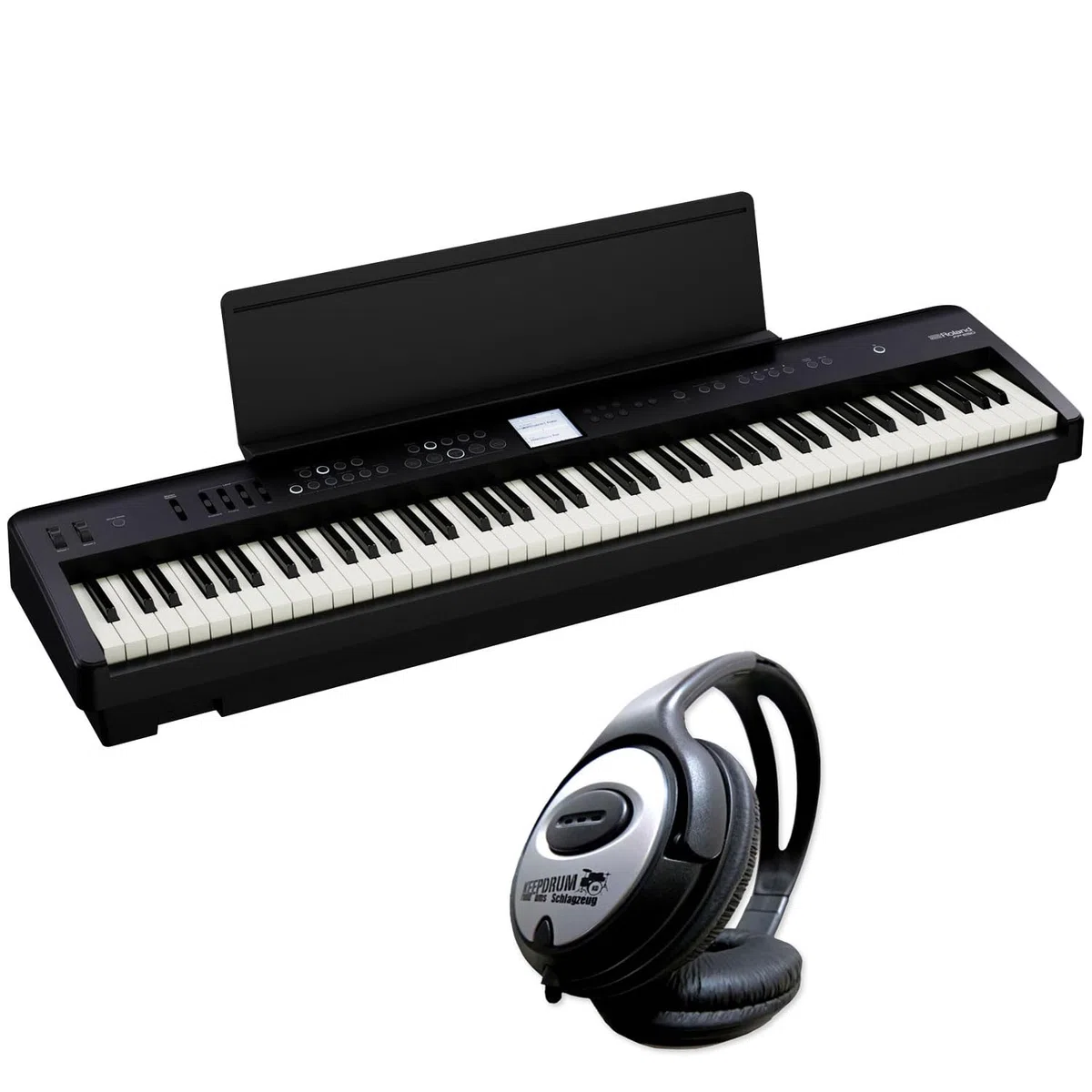 Roland FP-E50 Keyboard Stage Piano mit keepdrum Kopfhörer