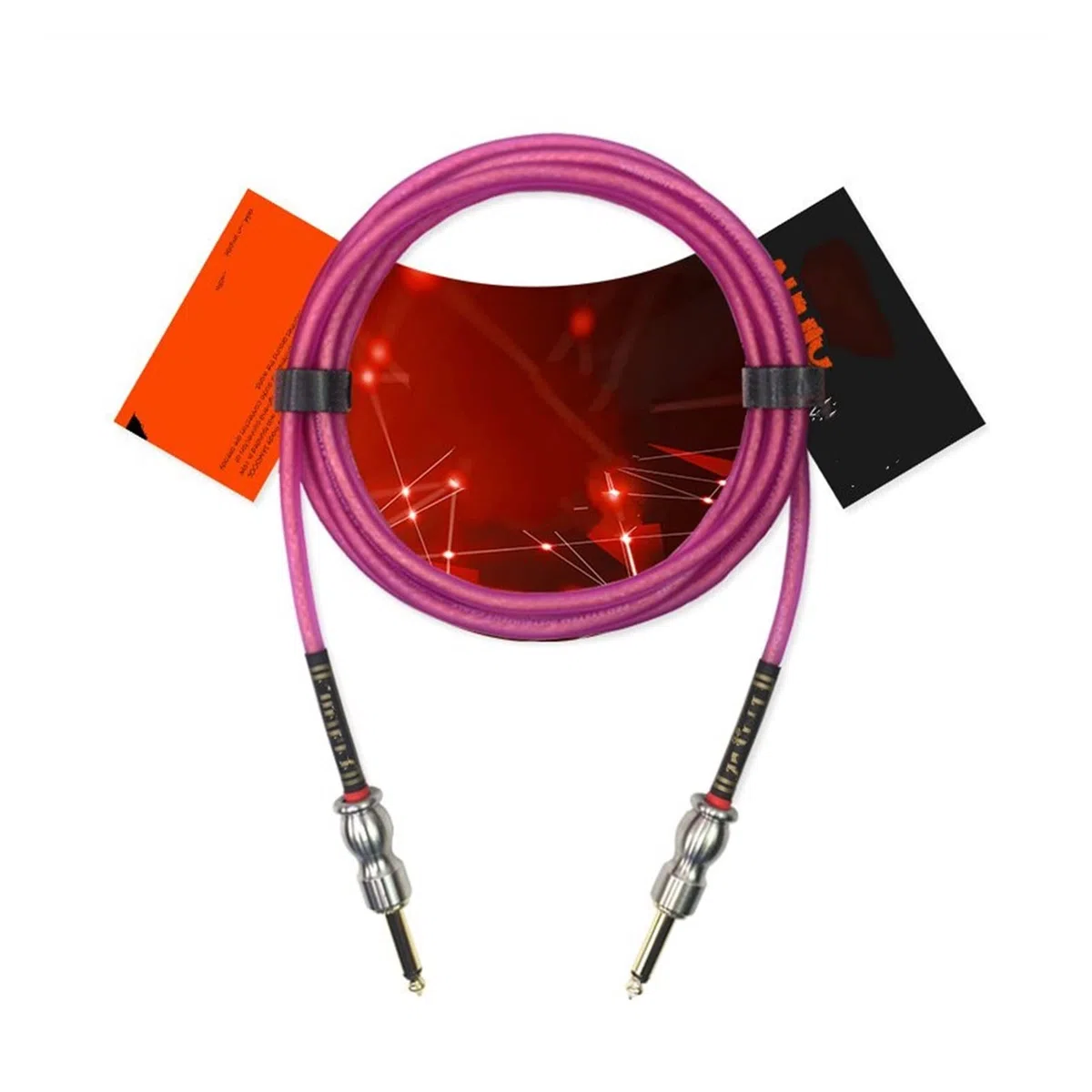 Gitarren instrumentenkabel Gitarre-Kabel-Geräuschreduktion Elektrische Box, Klavier-Pedal Effector Audio Ring Silberkette