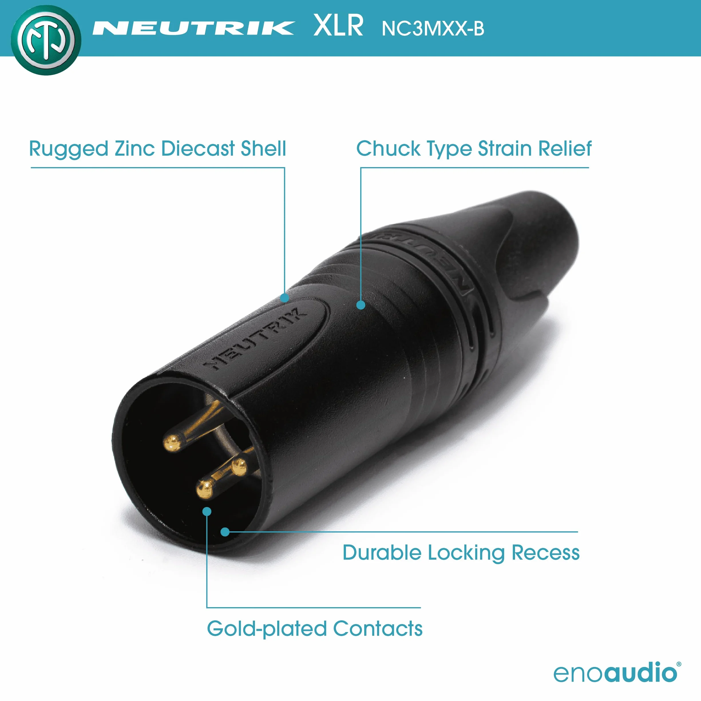 enoaudio Mogami 2932 8 Multicore Analog Kabel | Neutrik Gold XLR male - Neutrik 6,3mm TRS klinke | HiFi, 1,0 m