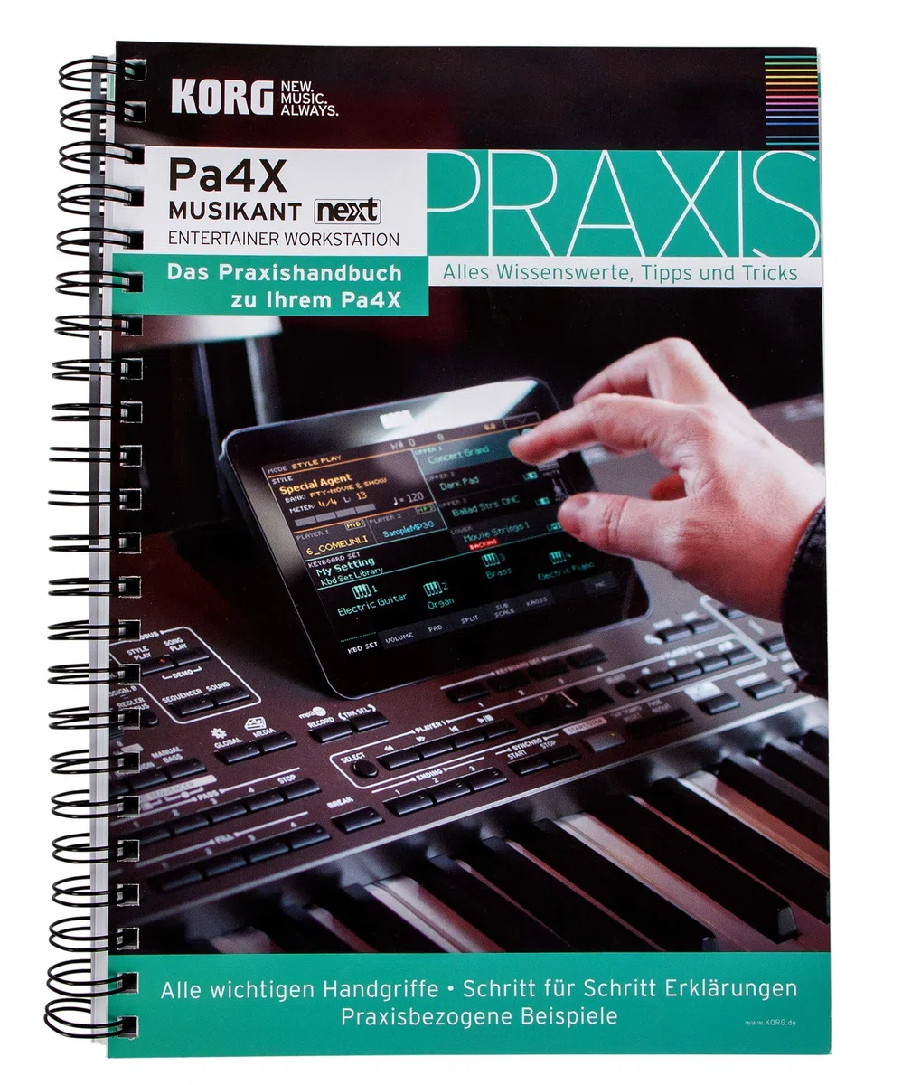 KORG Pa4X Praxishandbuch Ringbuch Anwendertipps Pa700 Pa1000 Profitipps