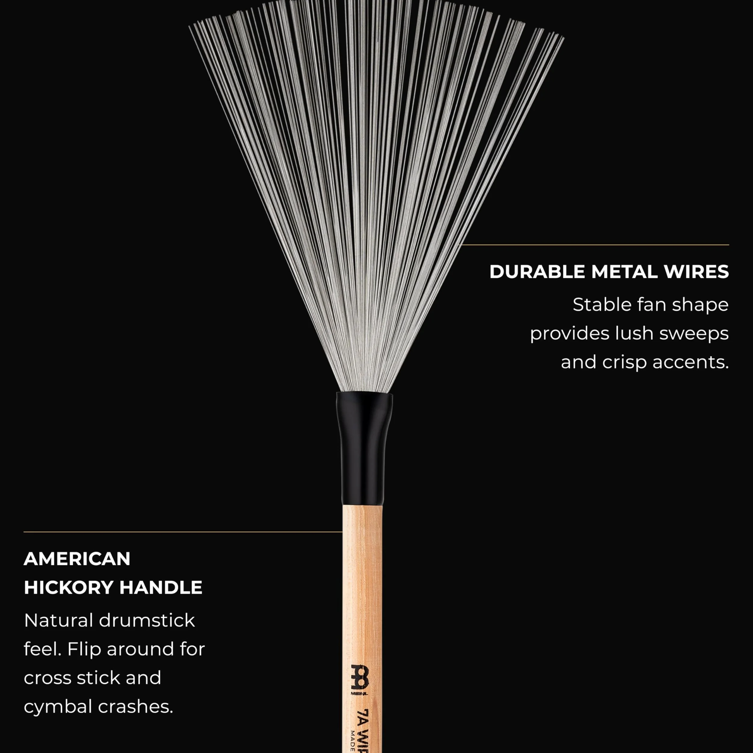 MEINL Stick & Brush Miotły metalowe 7A niechowane SB302