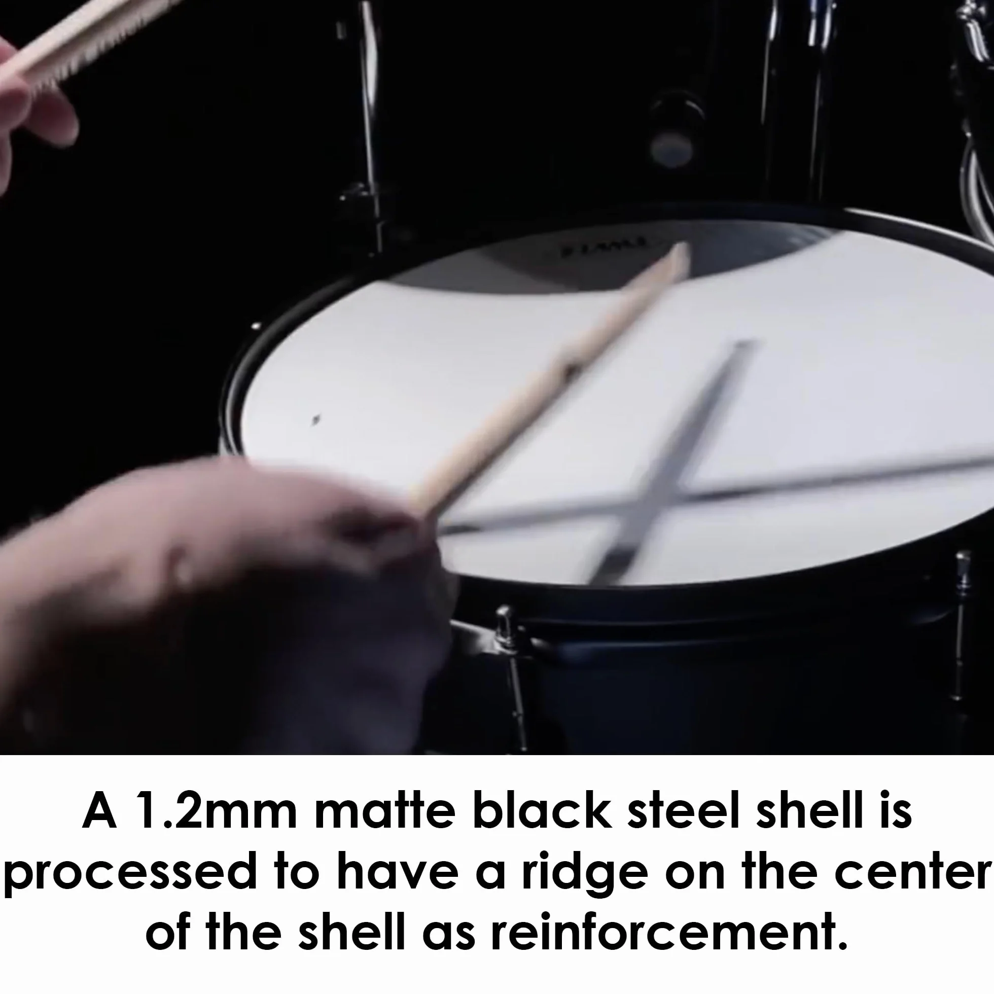 Tama BST1465BK Metalworks Black Steel Snare 14"x6,5"
