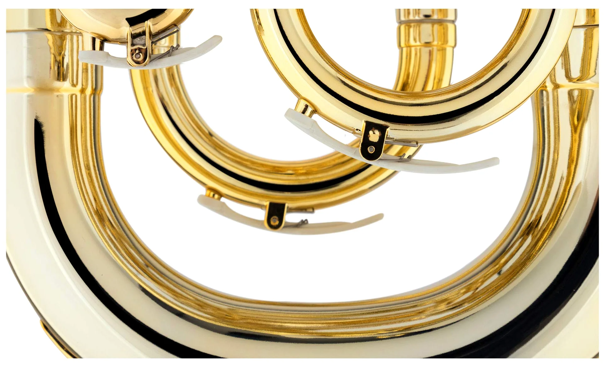 Classic Cantabile MardiBrass Kunststoff Bb-Euphonium - 4 Aluminium-Ventile - nur 2,2 kg leicht - inkl. Mundstück und Gigbag - gold
