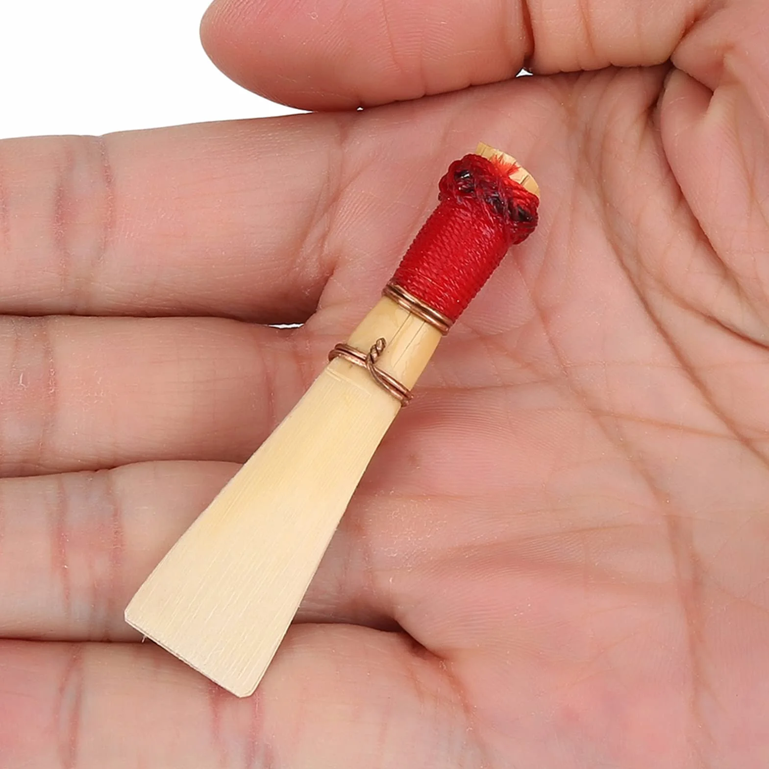5 Stück Neues Bambus-Fagottrohr, Mittelweiches Instrumentenzubehör, Rohrhalter mit Behälterbox für Rohrzubehör, Anfänger und Fortgeschrittene