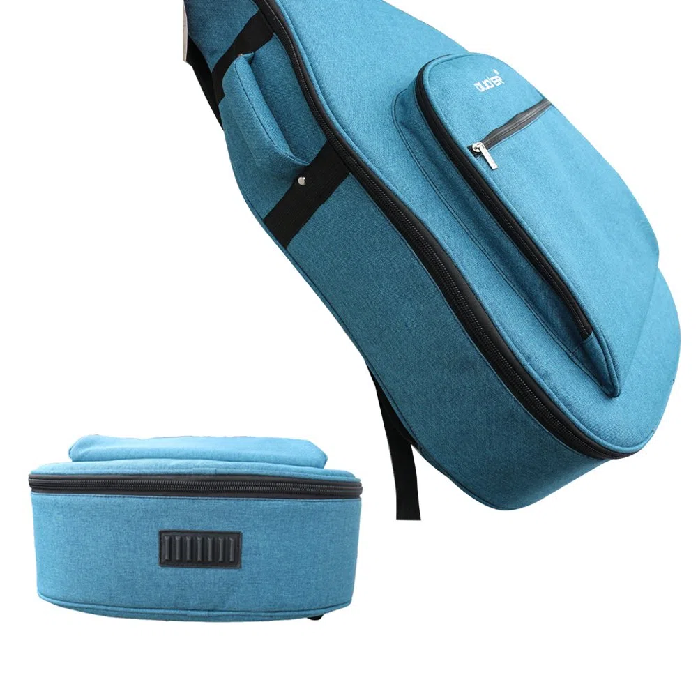 ele ELEOPTION Wasserdicht Oxford Gitarrentasche Nylon gepolstert E-Gitarrentasche Stoßfest Gigbag für Akustik- und klassische Gitarren (Grau)