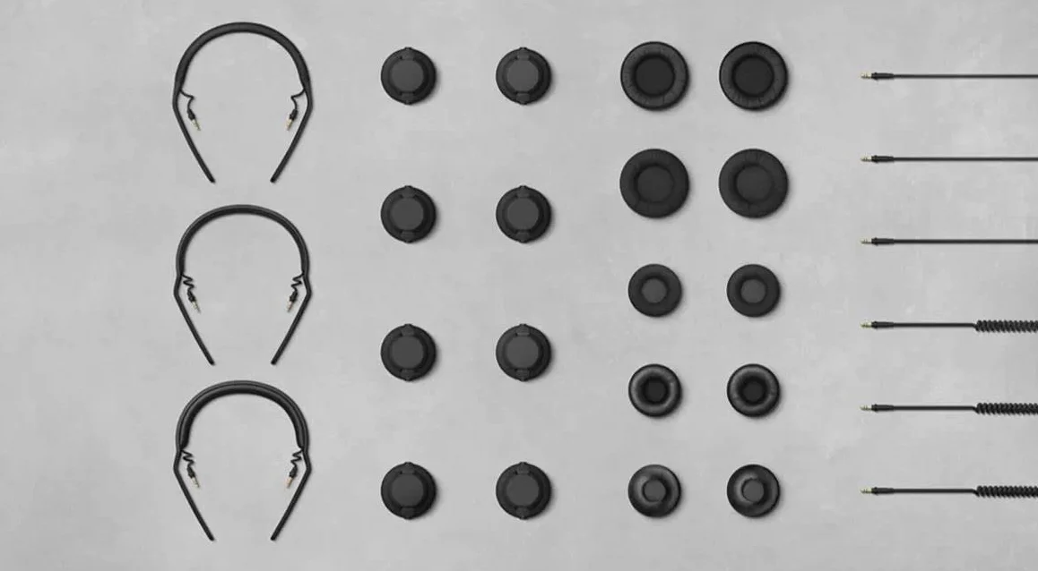 AIAIAI TMA-2 Professionelle Kopfhörer - CO2-Kabel - Spiralkabel 1,5m Thermo Kunststoff Kabel Soft Touch Oberfläche und kann bis zu 3,2m erweitern - perfekt für DJing oder Studio-Nutzung