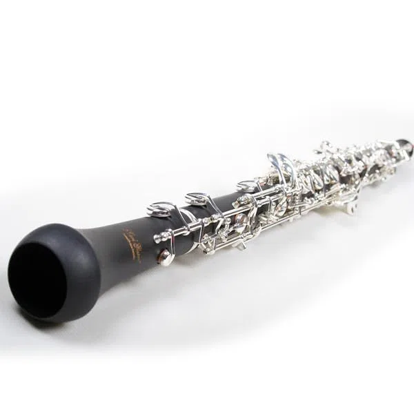 Oboe Ebonit versilberte Mechanik halbautomatisches System mit Tasche & Rohr