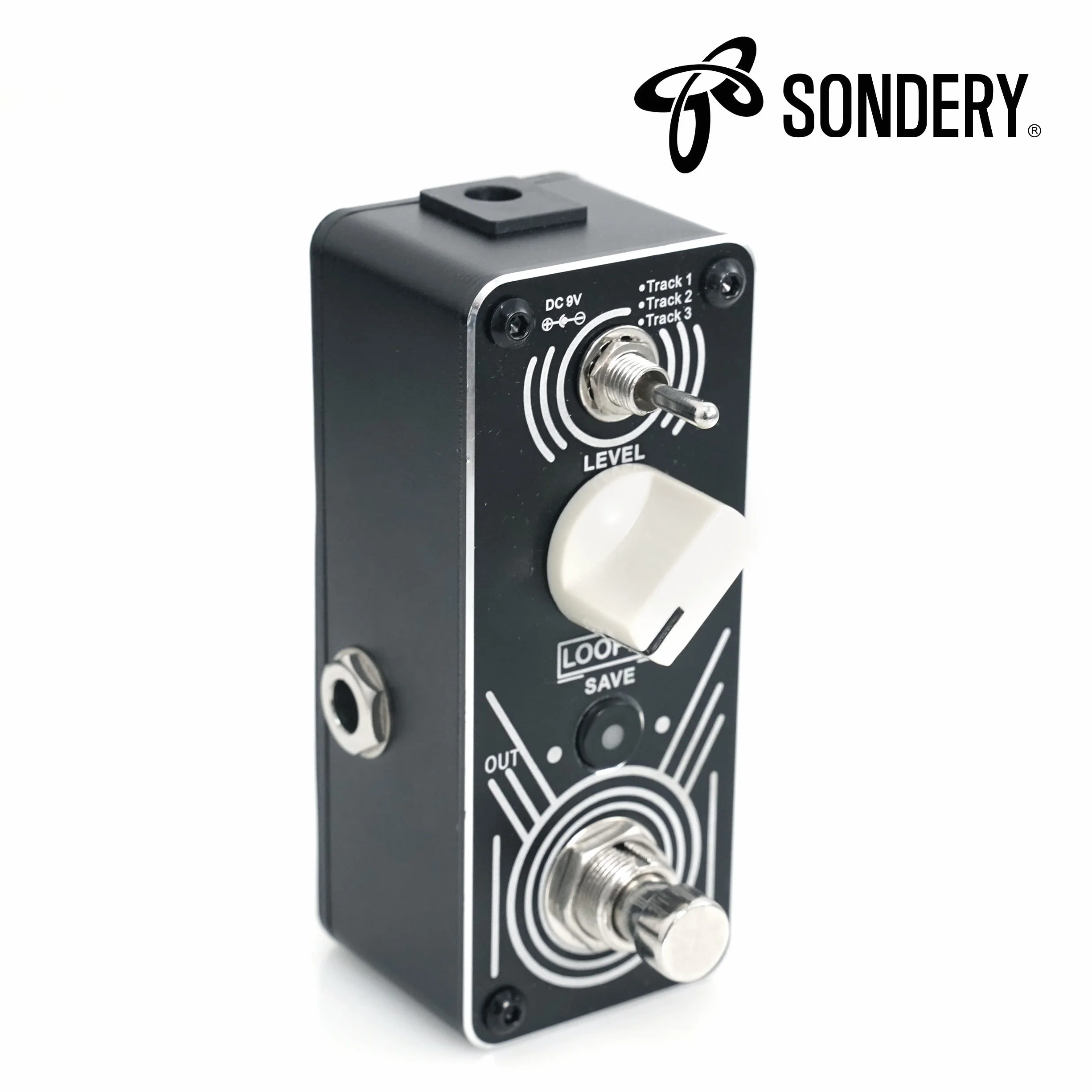 Sondery Triple Looper Pedal, Zugriff auf Upload/Download von Musikdateien von/auf 3 Tracks über beiliegendes USB-Kabel, jeder Track 30 Minuten Looping-Zeit, Loop Pedal Unlimited Overdubs Undo/Redo,