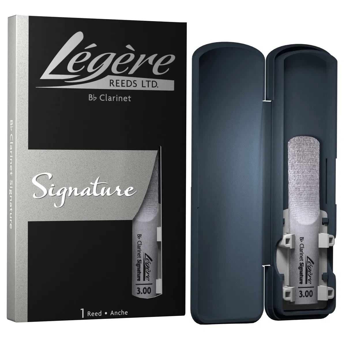 Légère Reeds Signature Bb-Klarinettenblatt Blattstärke 3.00 BBSS3.00 synthetisches Holzblasrohr