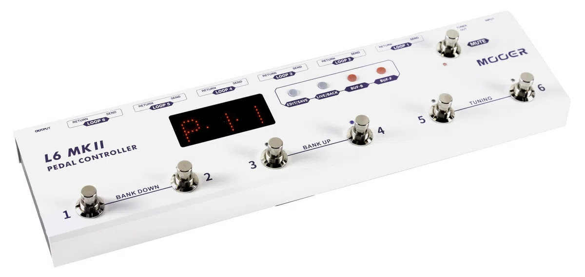 Mooer Pedal Controller L6 MKII - Programmable 6-Channel Loop Switcher