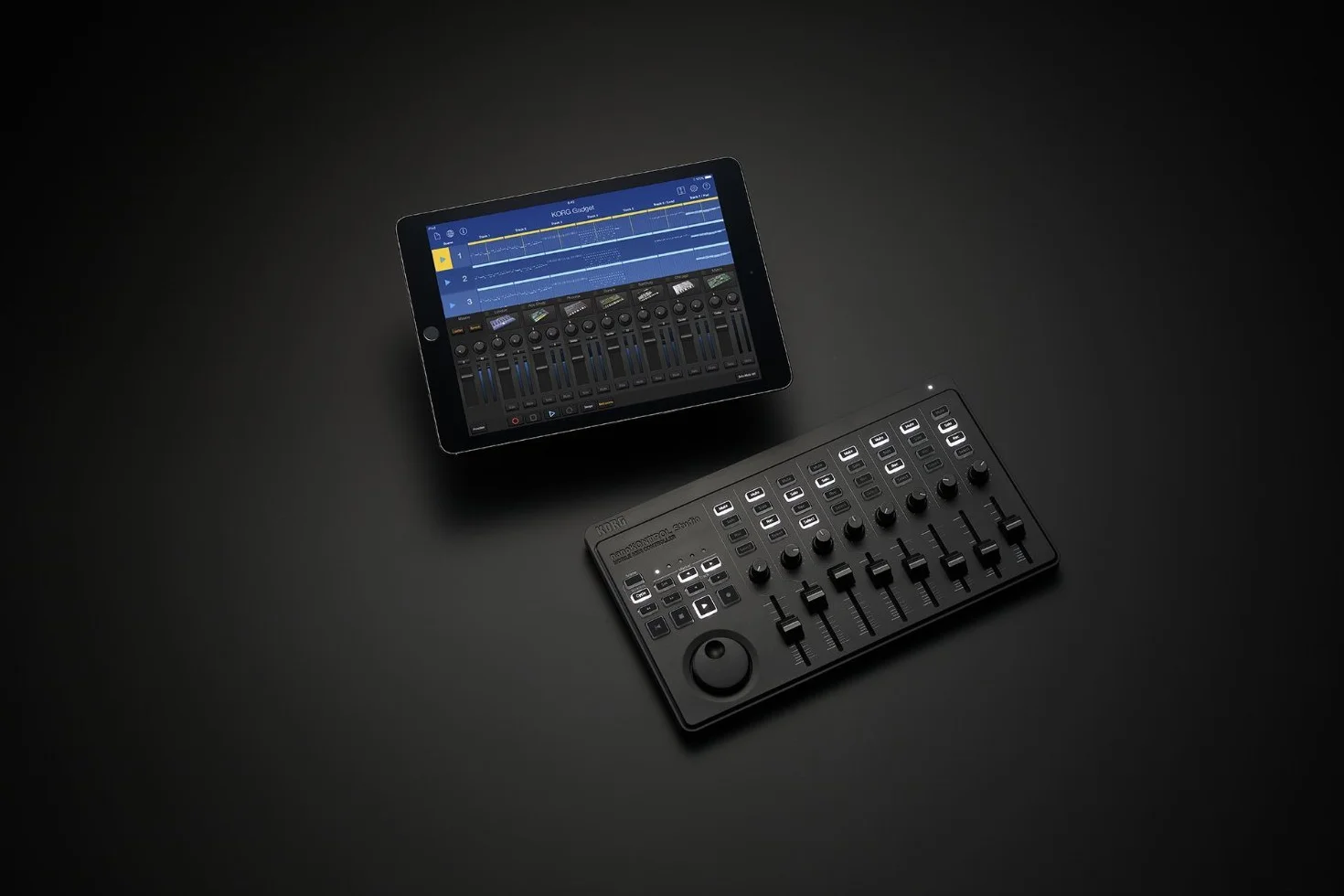 Korg - nanoKONTROL - USB- und Bluetooth-Studio-MIDI-Controller für Mobilgeräte