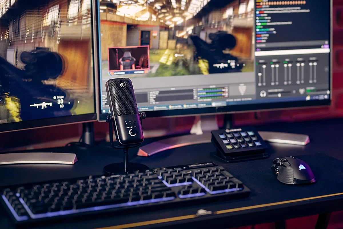 Elgato Wave:3 - Professionelles USB-Kondensatormikrofon für Streaming, Podcasts, Gaming und Homeoffice, gratis Mixing-Software, Soundeffekt-Plugins, Anti-Verzerrung, Plug & Play, für Mac - PC