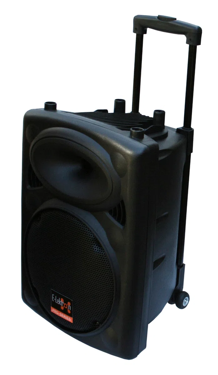 E-Lektron EL25-M MK-III Mobile PA Sound Anlage Partybox Bluetooth Lautsprecher Groß Akku-MP3-USB-SD FM-Radio inkl. 1 UHF Funkmikrofon und Fernbedienung Soundsystem - Mobile Musikbox