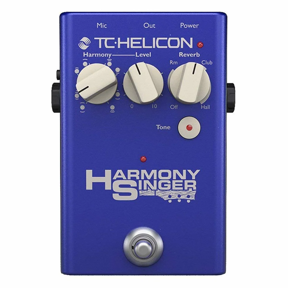 TC Helicon HARMONY SINGER 2 Batteriebetriebener Vocal Effects Stompbox mit gitarrengesteuerter Harmonie, Reverb und Klang