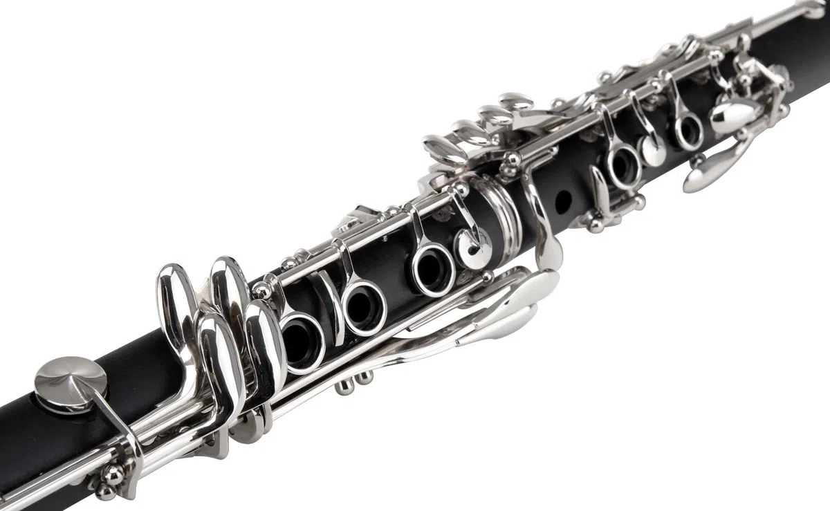 Classic Cantabile CLK-45 B-Klarinette (Böhm, 17 Klappen, 5 Ringe, ABS Kunststoff, Mechanik versilbert, ideales Schülerinstrument)