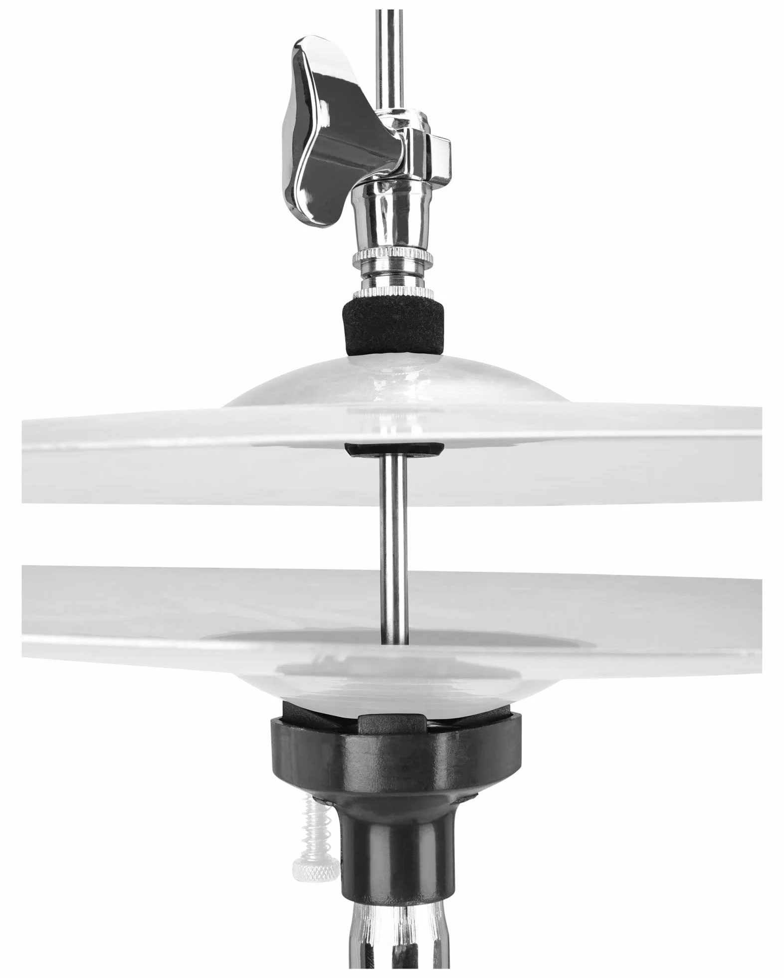 XDrum Hi-Hat Ständer Pro (stabile Bodenplatte, massive Fußplatte mit Doppelkettenzug, Federspannung stufenlos einstellbar)