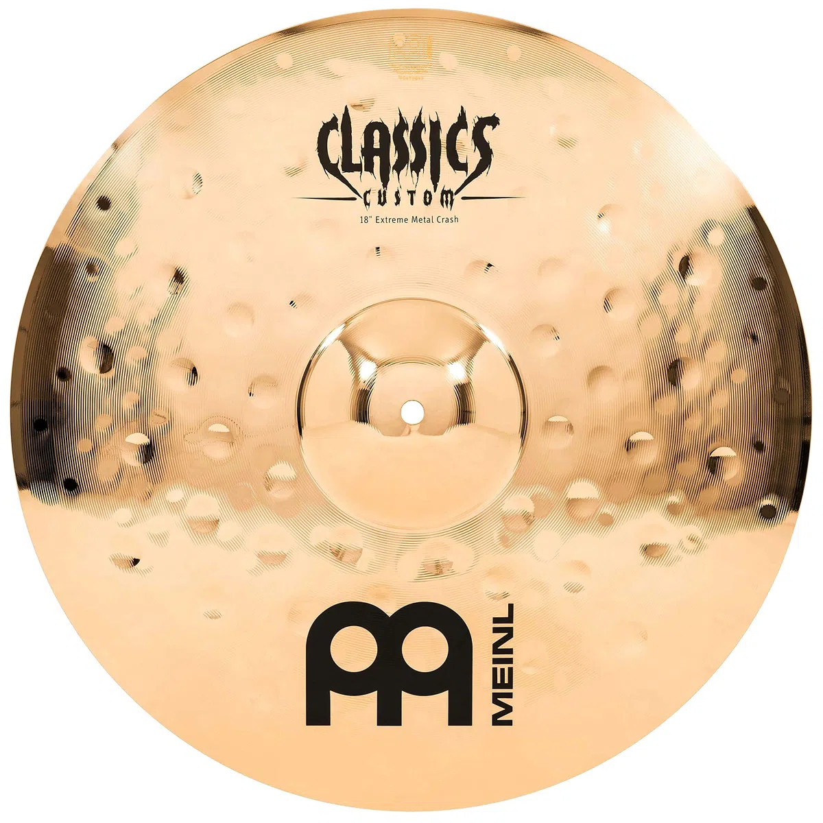 Meinl Cymbals Classics Custom Extreme Metal Beckenset (Video) mit 14 Zoll Hihat, 18 Crash und 20 Ride - B12 Bronze, Brilliantes Finish (CC-EM480)