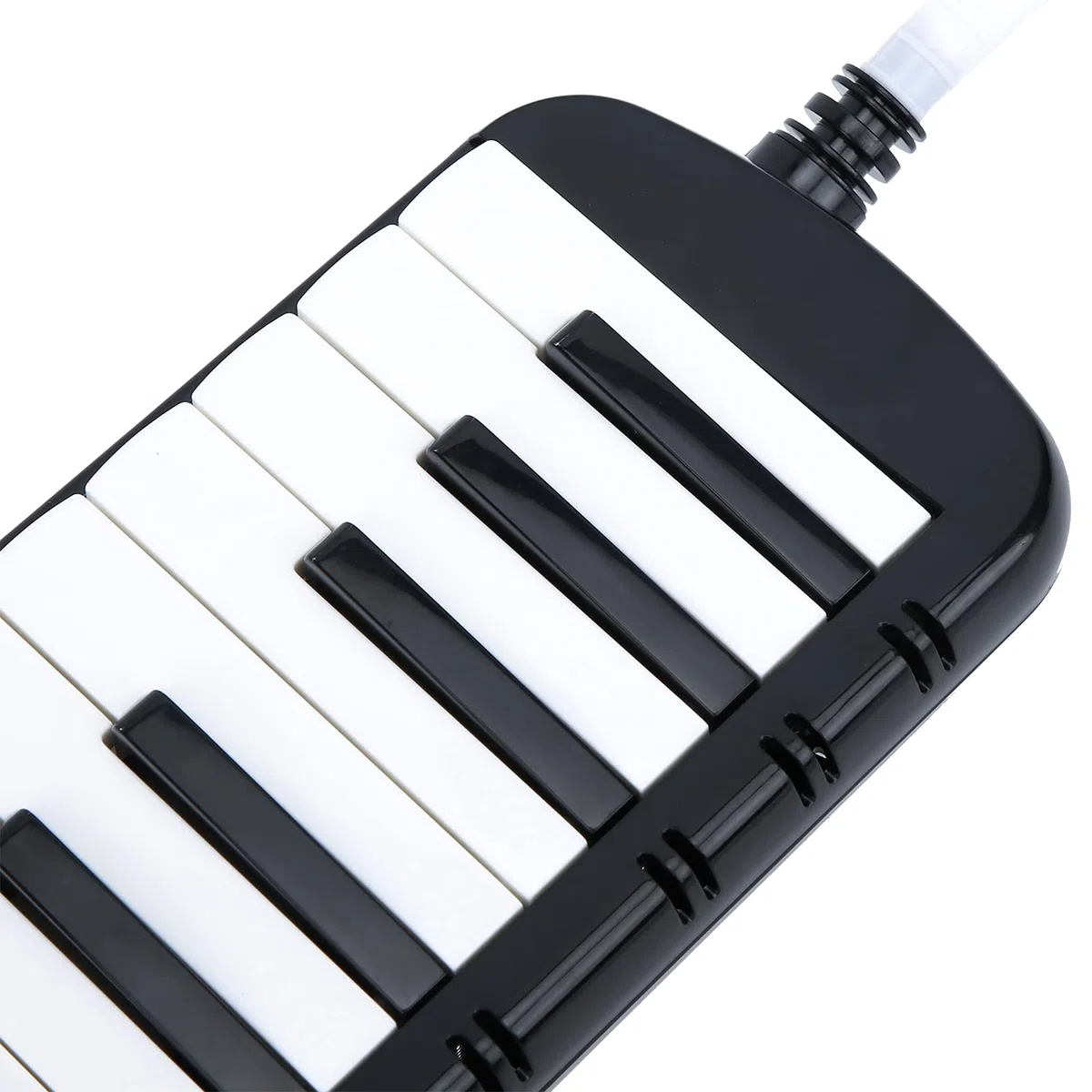 Melodica, Melodica 37-Tasten-Tastatur-Blasmusikinstrument für Professionelles Anfängertraining (Schwarz)