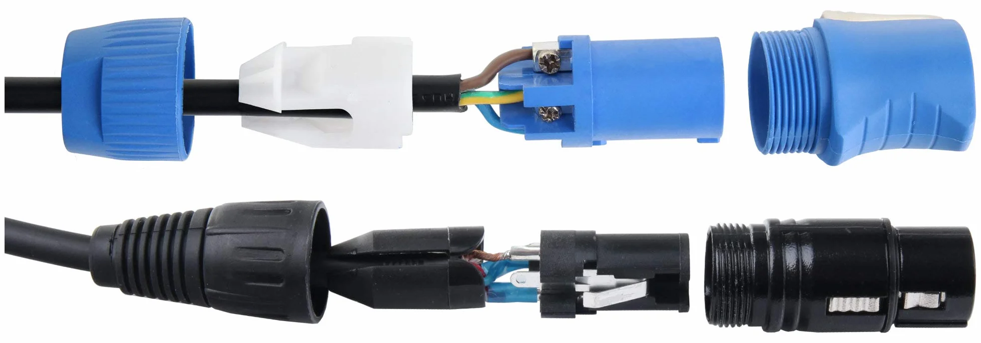 Pronomic Stage PPD-20 Hybridkabel Powerplug/DMX 20m - ideal zur Verkabelung von Lichteffekten & Bühnenbeleuchtung