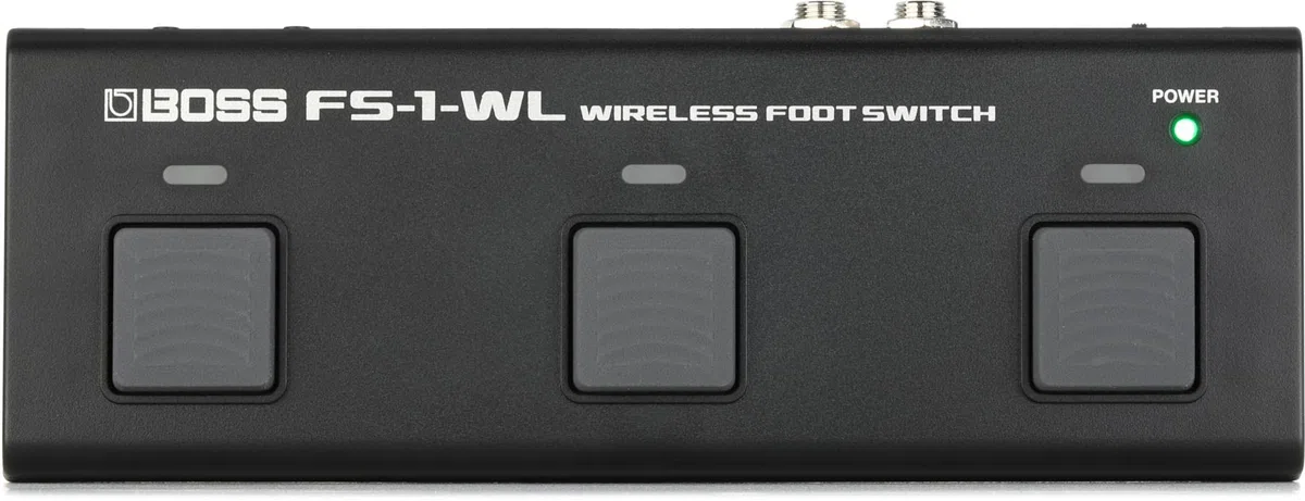 BOSS FS-1-WL Kompakter kabelloser Fußschalter | Steuerung von digitalen Noten-Apps, YouTube-Videos, DAWs, Instrumenten und mehr via Bluetooth | MIDI