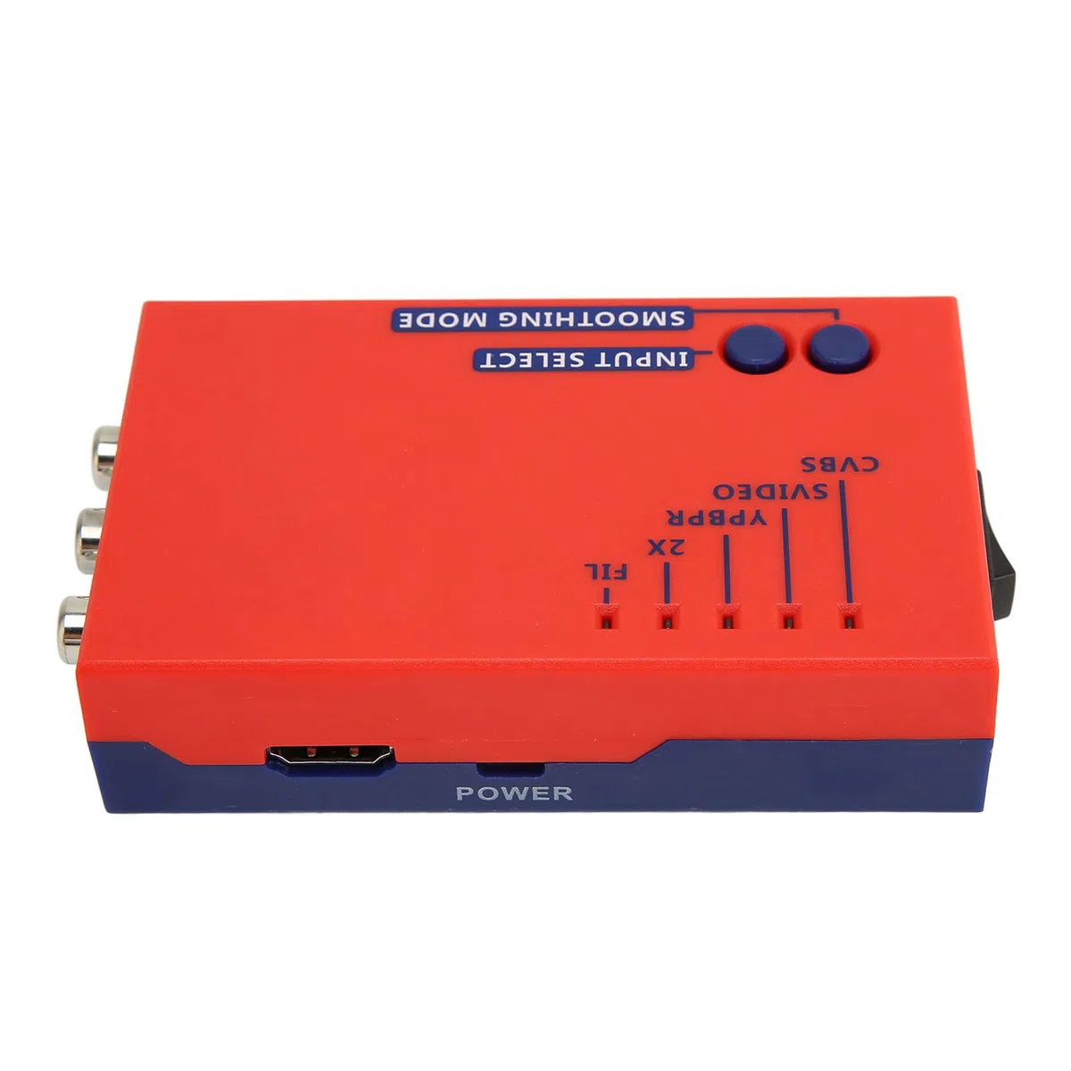 RetroScaler2x HD Multimedia-Schnittstellenkonverter für Retro-Konsolen – Line Multiplier 480p/576p Auflösung Konverter für NTSC & PAL Signale -Ausgang Kompatibel mit 2D und 3D Spielen (Rot) Endgül