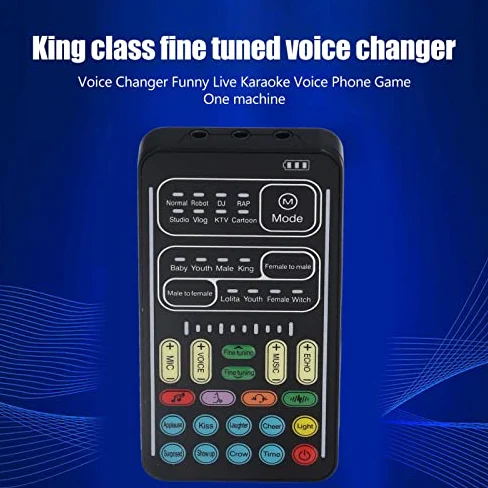 Multifunktions Sprachwechsler, Tragbares Soundauto, Live Soundkarte für Game Anchor Aufnahmecomputer für für für Switch (englische Version)
