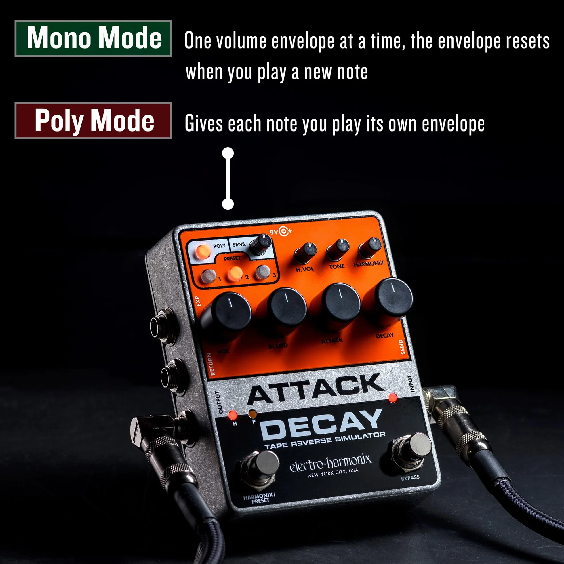 Electro Harmonix Attack Decay Tape Reverse Simulator - Effektgerät für Gitarren