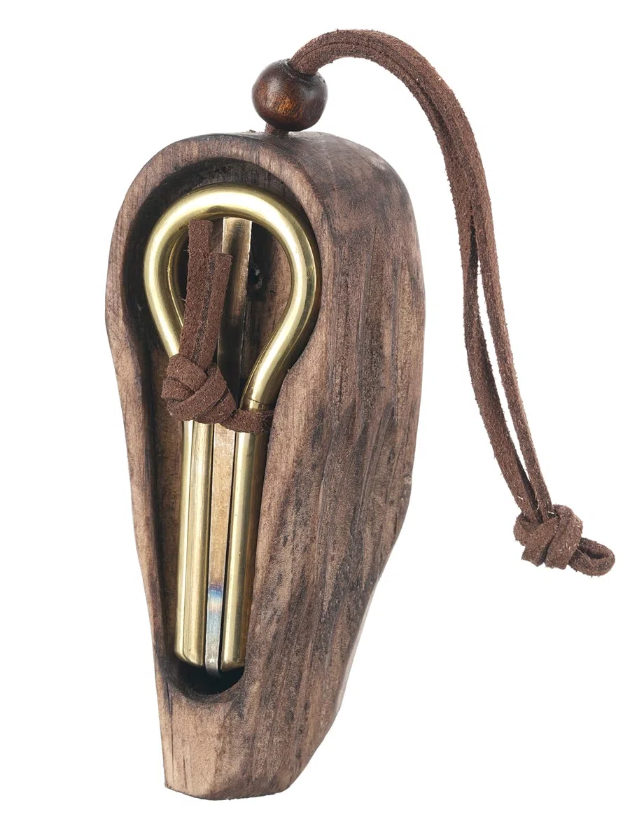 Kiefer-Harfe von P.Potkin - Altay-Maultrommel mit Etui - PP27 - Mund-Musikinstrument - Burkhan Case