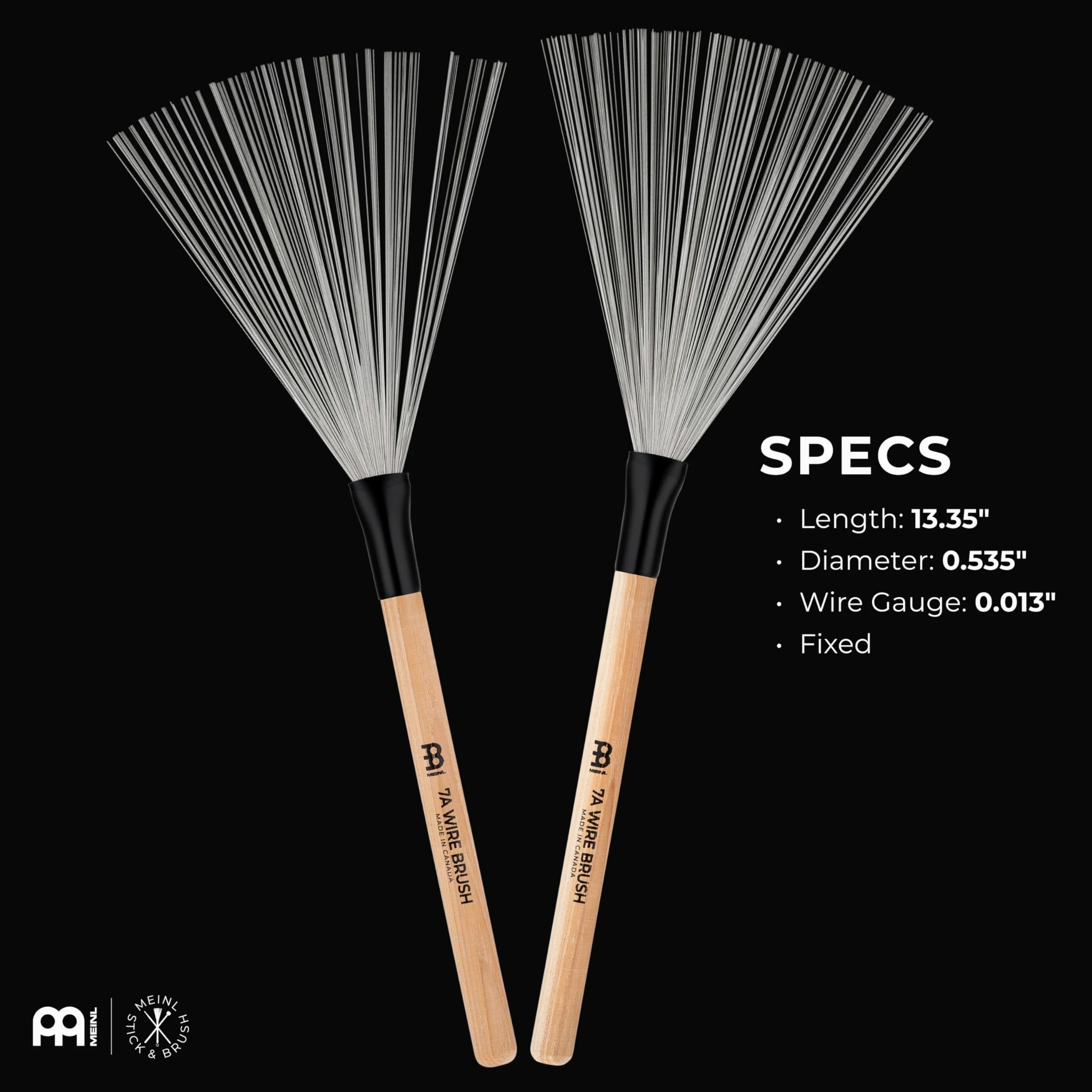 MEINL Stick & Brush Miotły metalowe 7A niechowane SB302