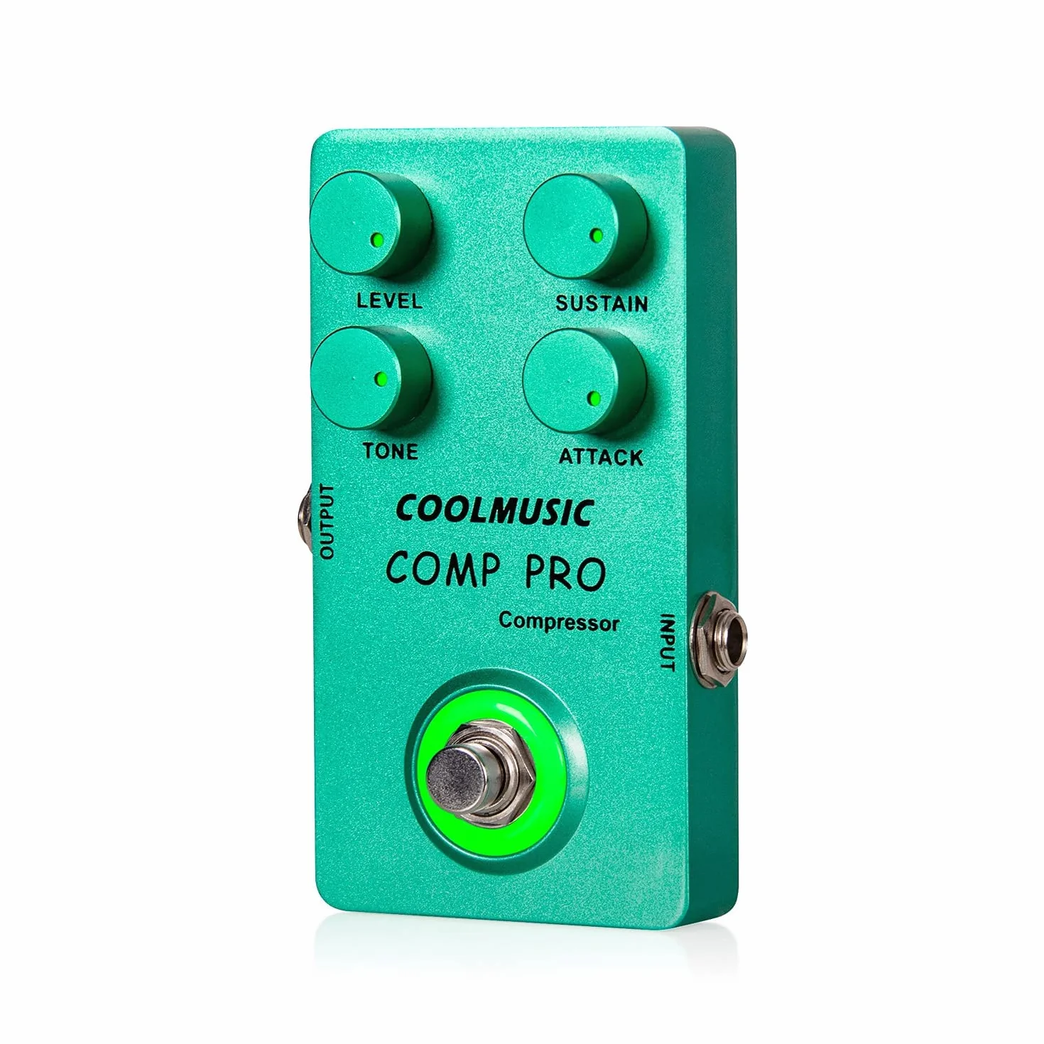 Coolmusic C-CS01 Kompressor Pedal, Comp Guitar Pedal Compression Effect E-Gitarre und Bass True Bypass
