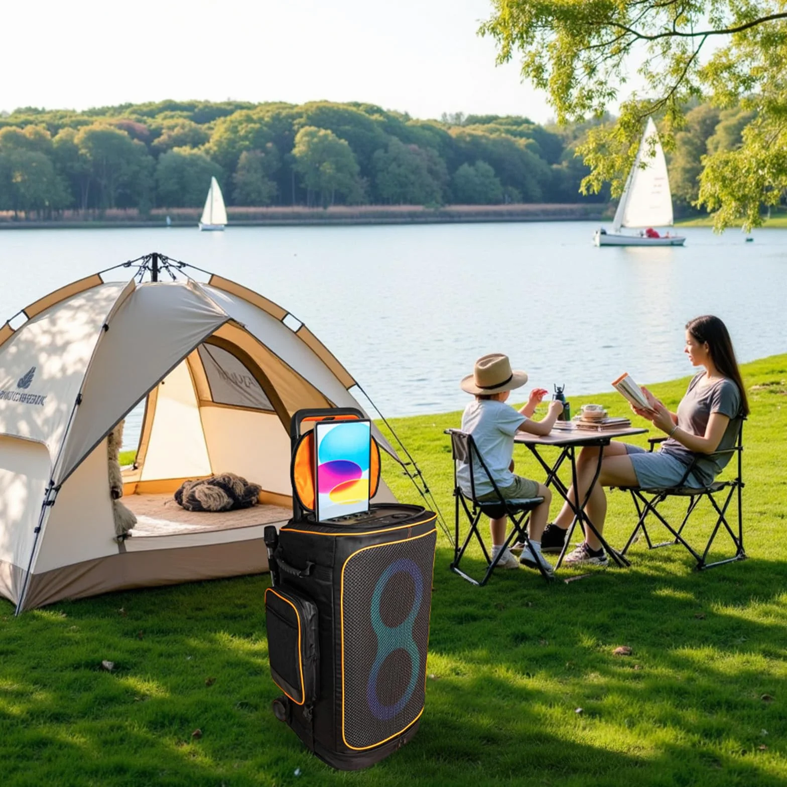 Tasche für JBL PartyBox 520 - Tragbare Aufbewahrung Schutzhülle für PartyBox 520 Lautsprecher & Zubehör, strapazierfähige Reisetasche für DJs, Partys im Freien und