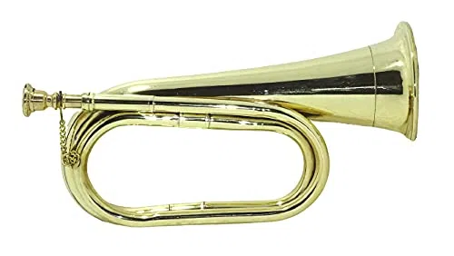 SHREYAS Brass Bugle Professional Civil War Era US Militär Kavallerie Stil Horn