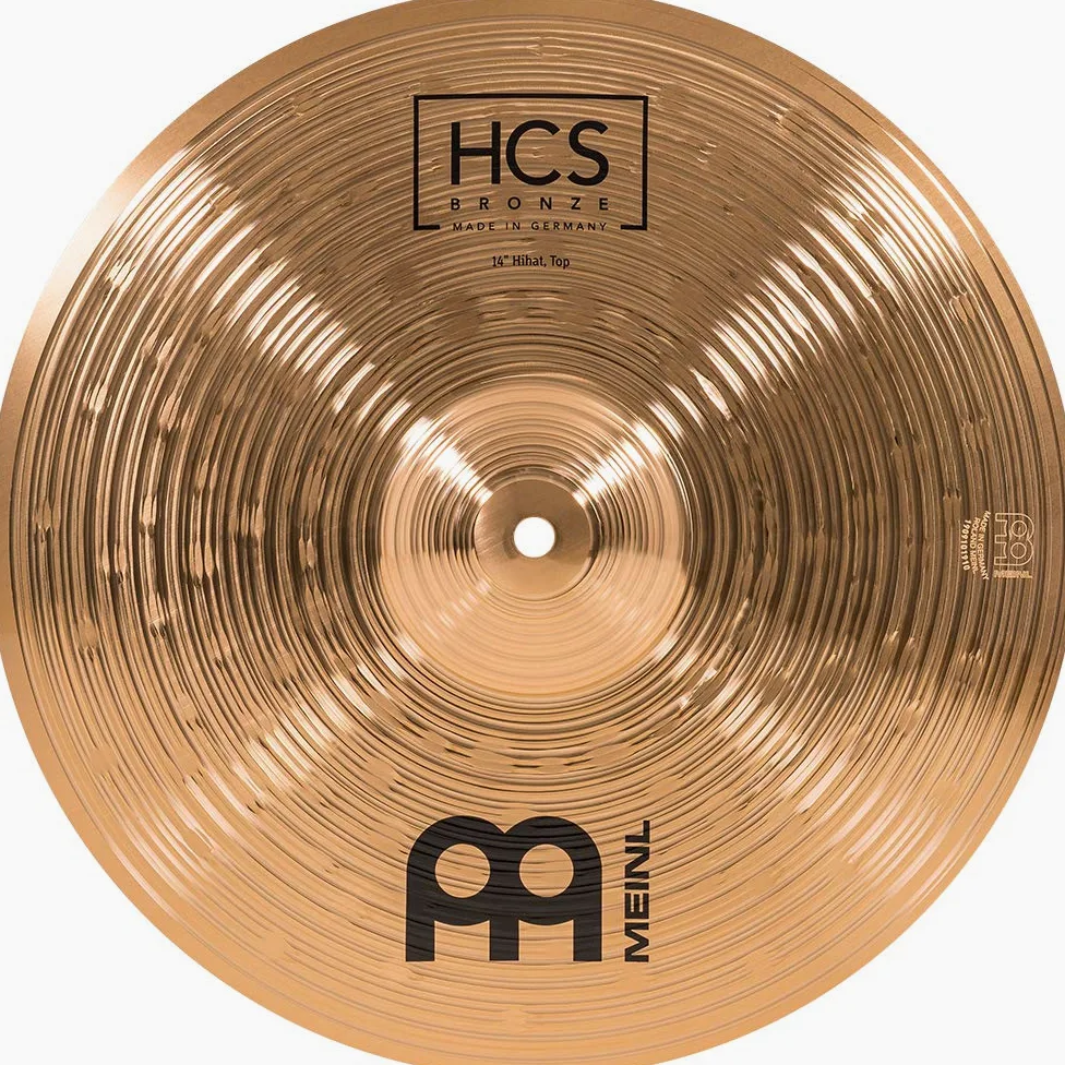 Meinl Cymbals HCS Bronze Expanded Schlagzeug Becken Set Box Pack mit 14 Hihats, 16 Trash Crash, 18 Crash und 20 Ride (35,56-50,80cm) B8 Bronze, Traditionelles Finish (HCSB14161820)