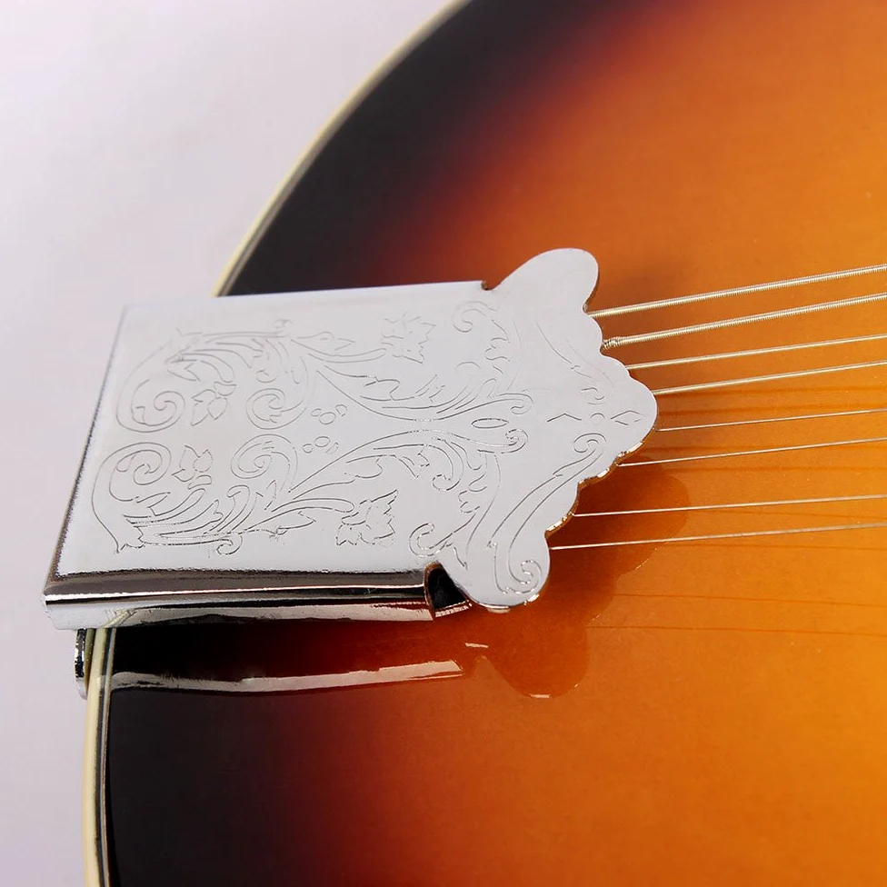 8 Sitige Lindenholz Sonnendurchbruch Mandolin Musikinstrument mit Palisander Einstellbare Brücke,Mandolin aus Lindenholz