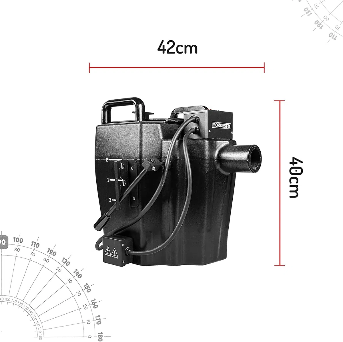 3500W Nebelmaschine Trockeneismaschinen mit 4M Schlauch für Bühne Hochzeit Party Club Theater Halloween DJ Feier Party Nebelmaschinen